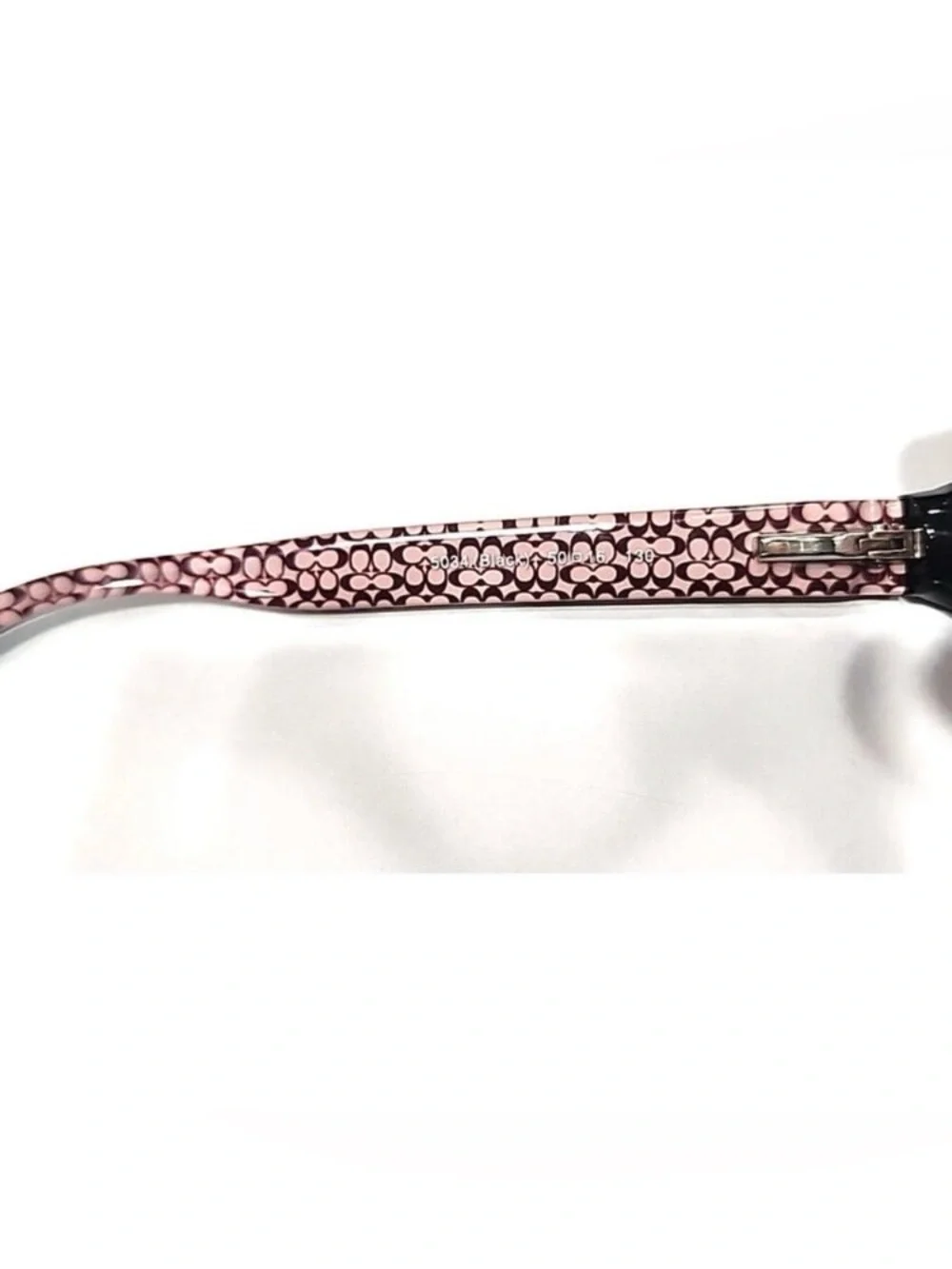 Coach HC6015 Delaney 5034 Small Black Raspberry Oval Eyeglasses 50-16-130 EUC